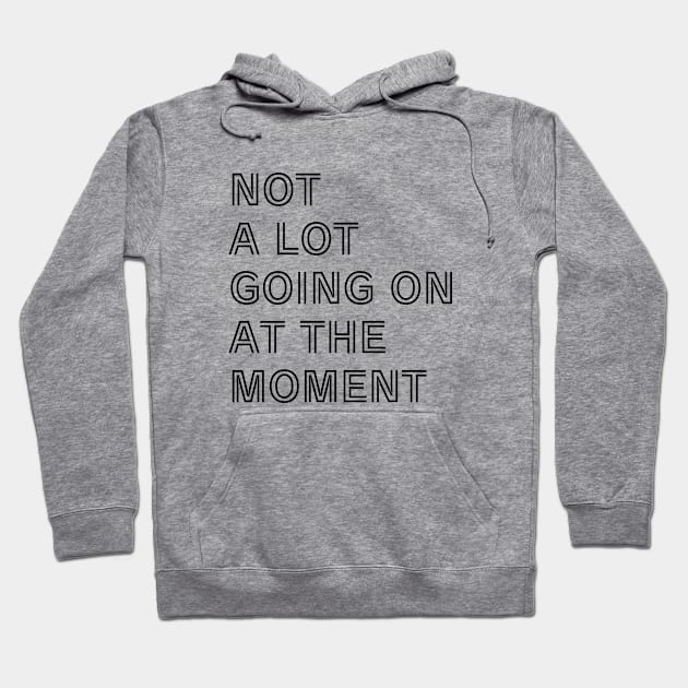 NOT A LOT GOING ON AT THE MOMENT Hoodie by TheWarehouse